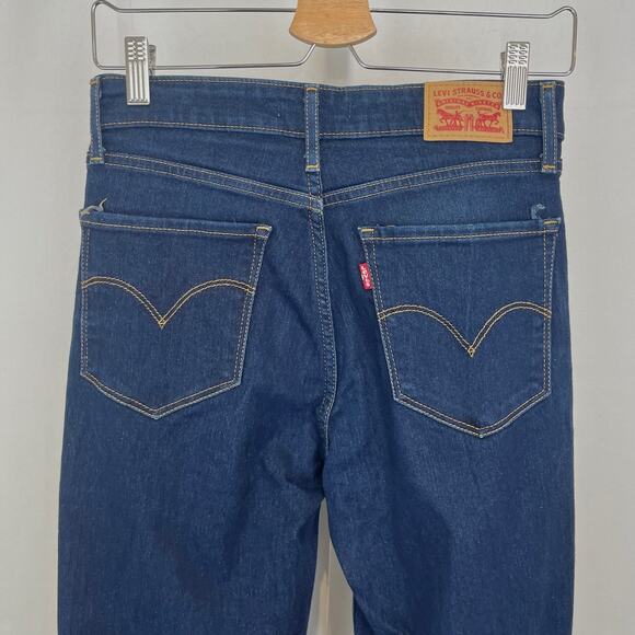 LEVI'S Levis Womens 725 High Rise Bootcut Jeans Slim Leg Zip Fly Blue Size 27 - Picture 5 of 9